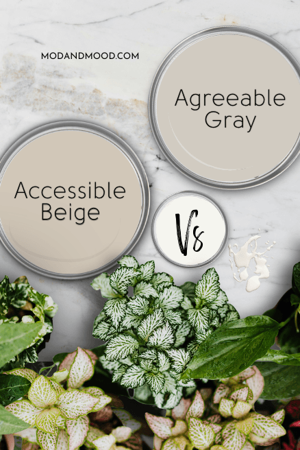 Accessible Beige vs Agreeable Gray on paint lids