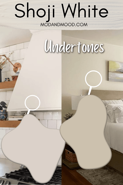 Sherwin Williams Shoji White with different undertones.