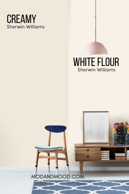 Sherwin Williams White Flour vs Sherwin Williams Creamy