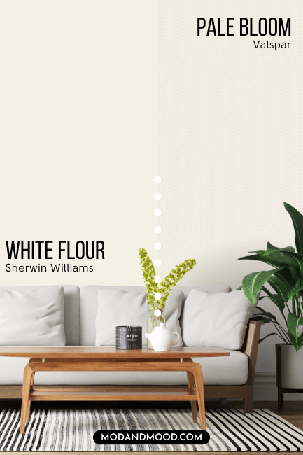 Valspar Pale Bloom vs Sherwin Williams White Flour