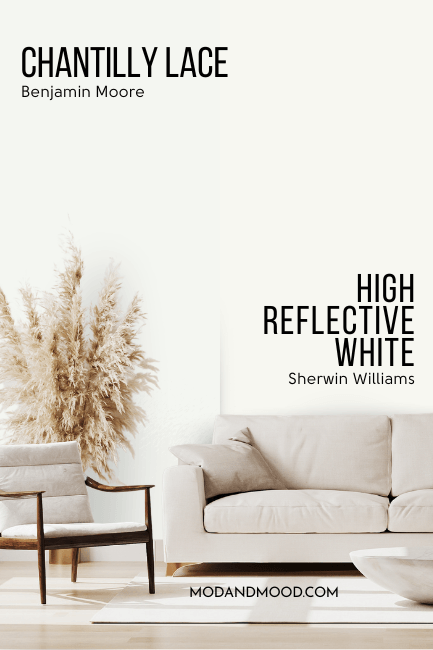 Chantilly Lace vs High Reflective White Sherwin Williams