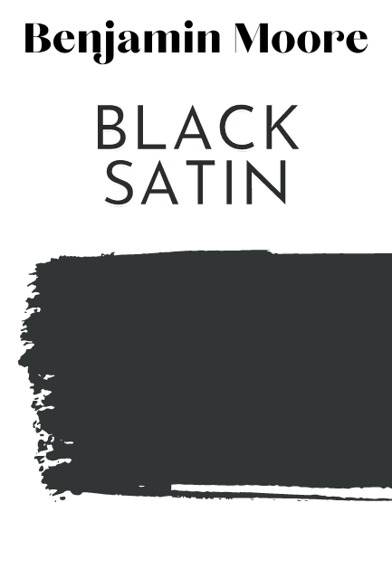 Benjamin Moore Black Satin Swatch