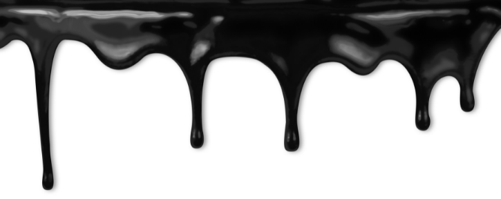 graphic of black Paint drips