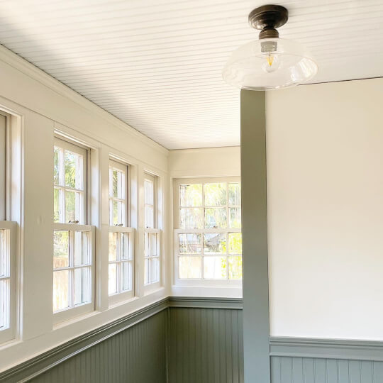 Benjamin Moore Dove Wing and Link Gray where dove wing looks like maritime white