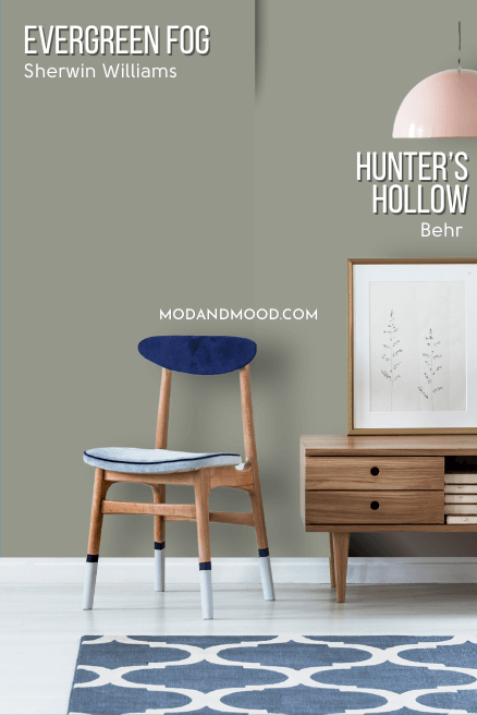 Behr dupe Hunter's hollow VS Evergreen Fog on the wall