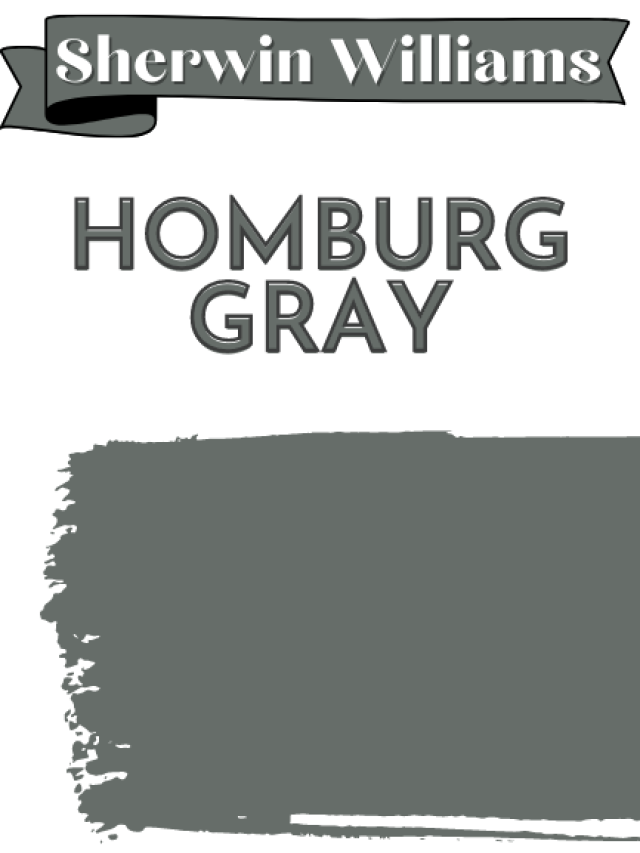 Paintbrush swipe of Homburg Gray