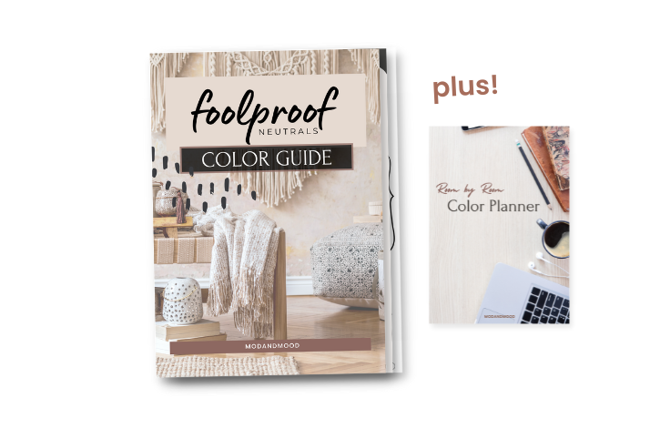 Foolproof neutrals e-book beside room by room color planner