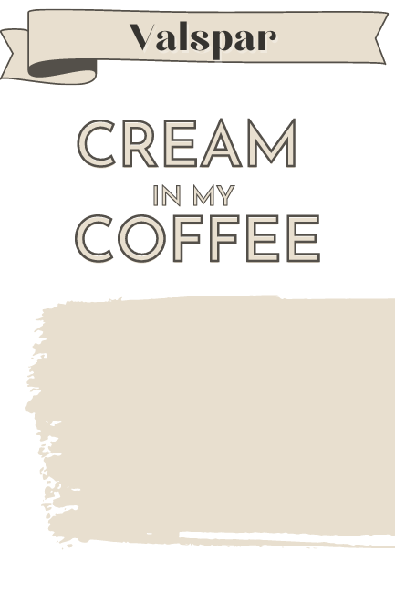 Cream in my coffee by Valspar Swatch