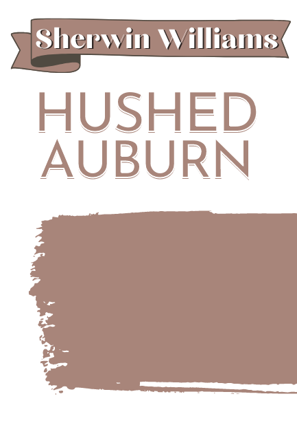 Hushed Auburn by Sherwin Williams color card