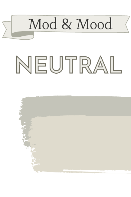 Neutral Paint colors navigation button featuring swipes of neutral paint