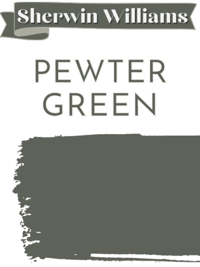 Pewter Green Paint Swipe Swatch