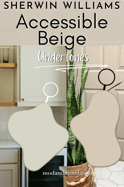 The undertones of Accessible Beige pointed out in a couple of different photos.