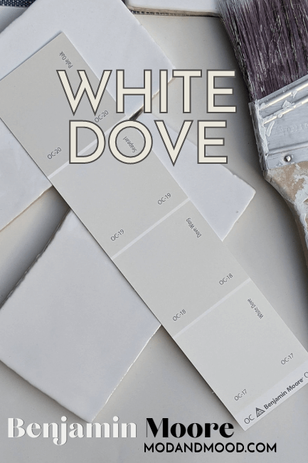 White Dove Color strip includes Dove Wing, Seapearl, and Pale Oak