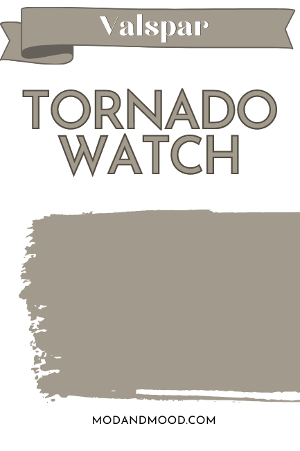 Paint Swipe swatch of Valspar Tornado Watch.