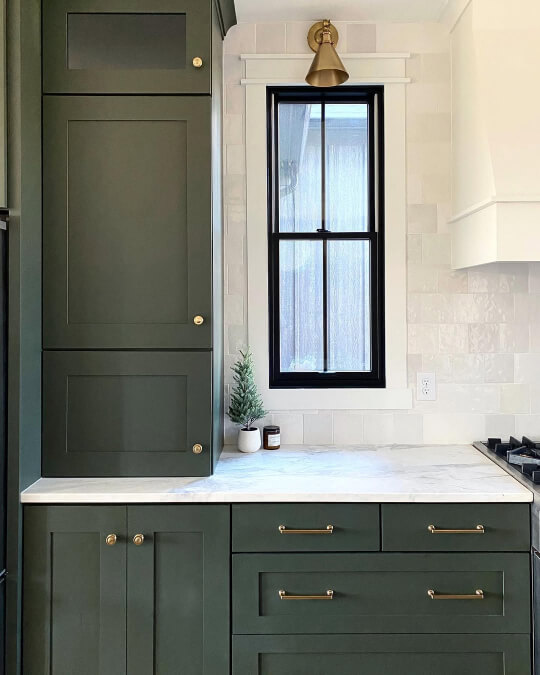 Shade grown on kitchen cabinets