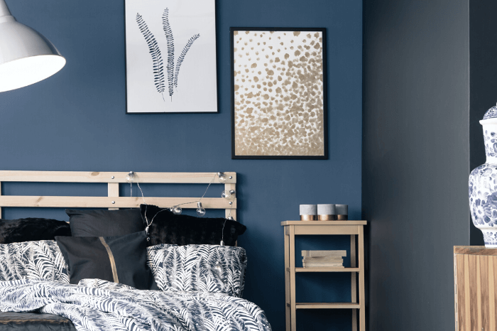Similar color to Benjamin Moore Blue Nova on a bedroom wall