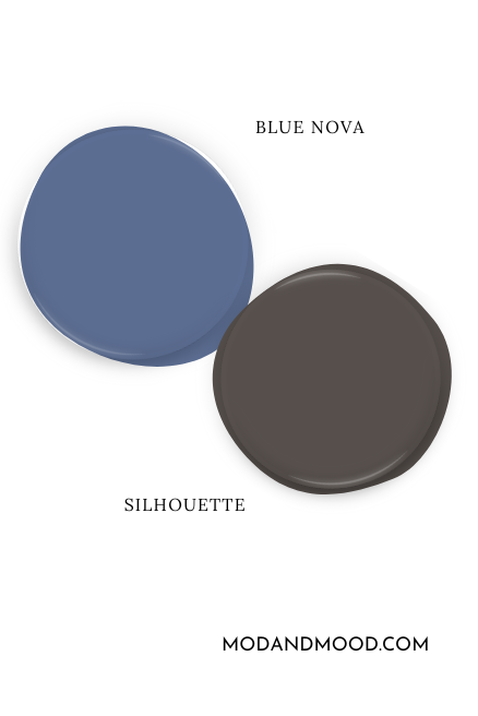 Paint drops of Silhouette and Blue Nova side by side