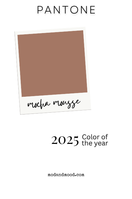 swatch of pantone's 2025 color of the year mocha mousse.