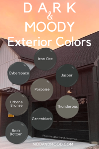 8 Dark and Moody Exterior Colors From Sherwin Williams - Mod & Mood