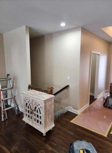 Sherwin williams Softer Tan where it looks the most neutral
