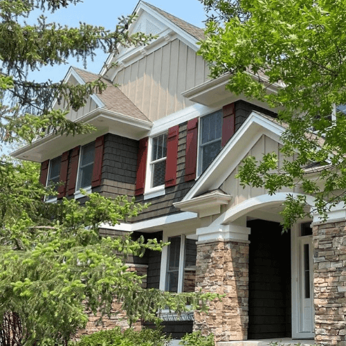 Benjamin Moore Silhouette lookalike on an exterior.