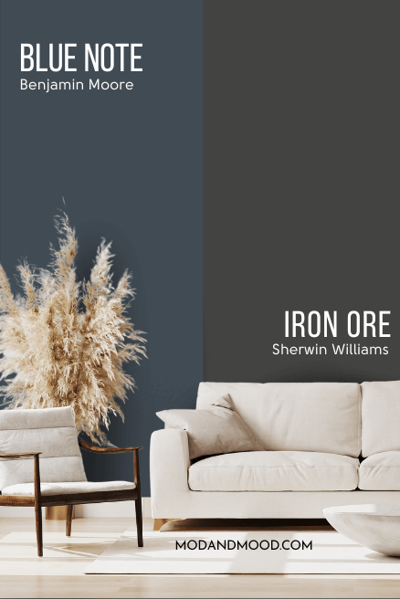 Benjamin Moore Blue Note vs Sherwin Williams Iron Ore