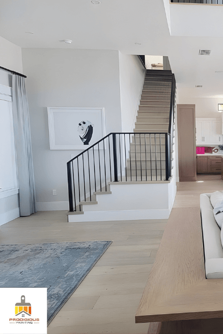 Drift of Mist in a living room where it looks like a very soft gray