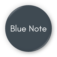 Paint dot swatch of Benjamin Moore Blue Note