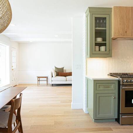 Sherwin Williams At ease soldier where it looks like a lighter color and more true to tone