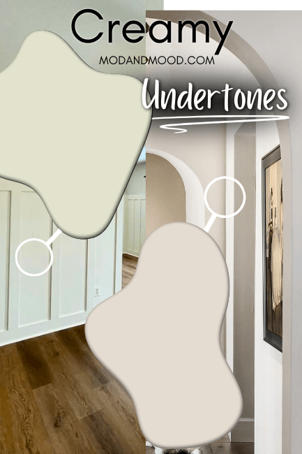 Sherwin Williams Creamy undertones looking different in two different homes.