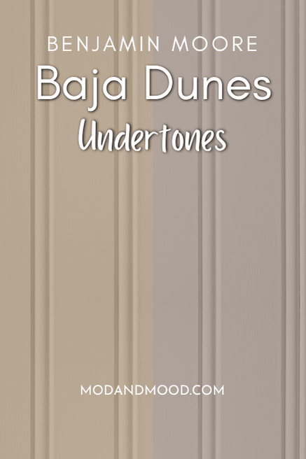 Undertones of Baja Dunes from peach to purple on beadboard
