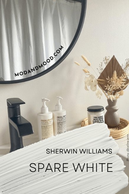 Sherwin Williams Spare White on bathroom walls
