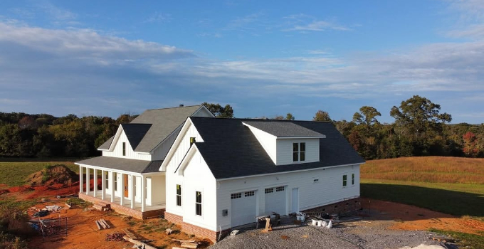 Sherwin Williams Alabaster on a white home exterior siding