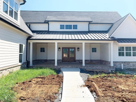 Sherwin Williams Alabaster looking typical on an exterior