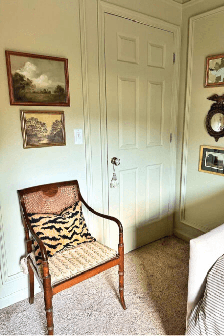 Sherwin Williams Celery on walls in a color drench